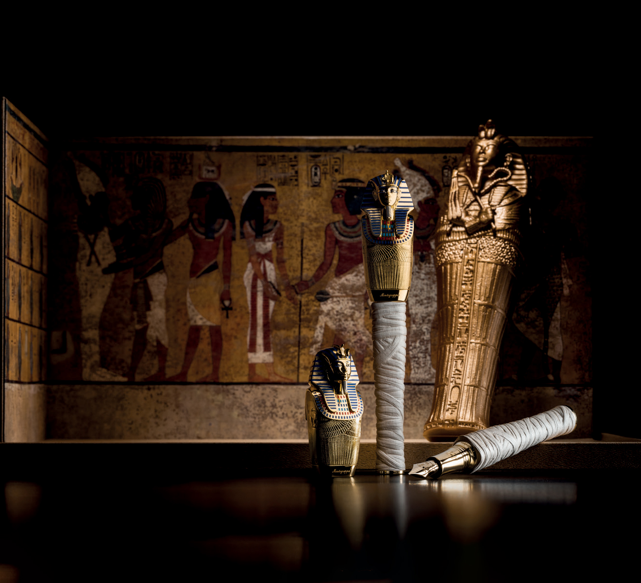 Сокровища Древнего Египта: ручки Montegrappa в форме Тутанхамона