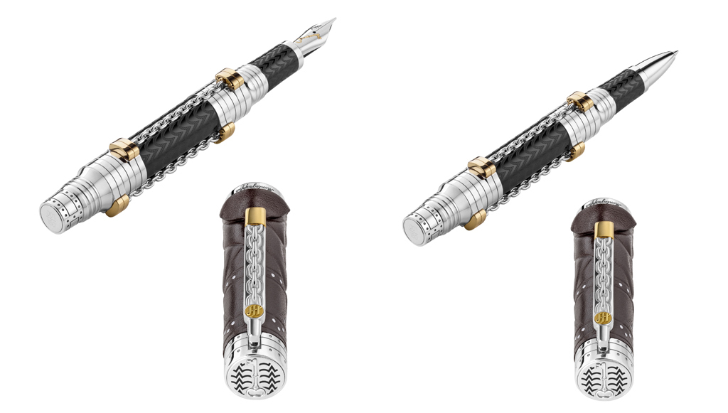 На вершины колпачков нанесена гравировка в виде ключа, а на основании корпусов ручек — порядковый номер изделия