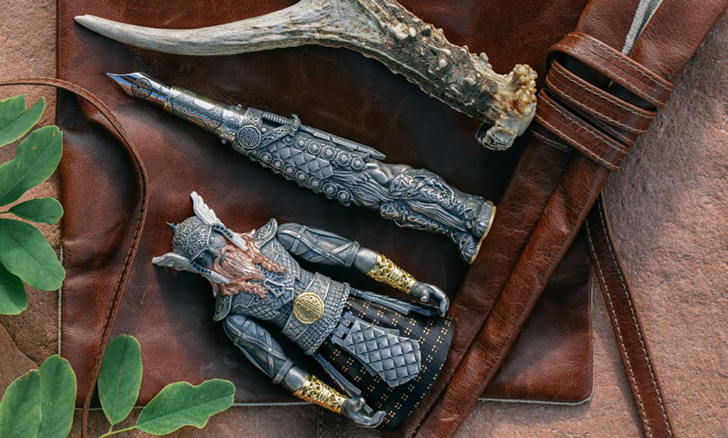 Набор Montegrappa Viking: перьевая ручка, система заправки и нож для бумаг